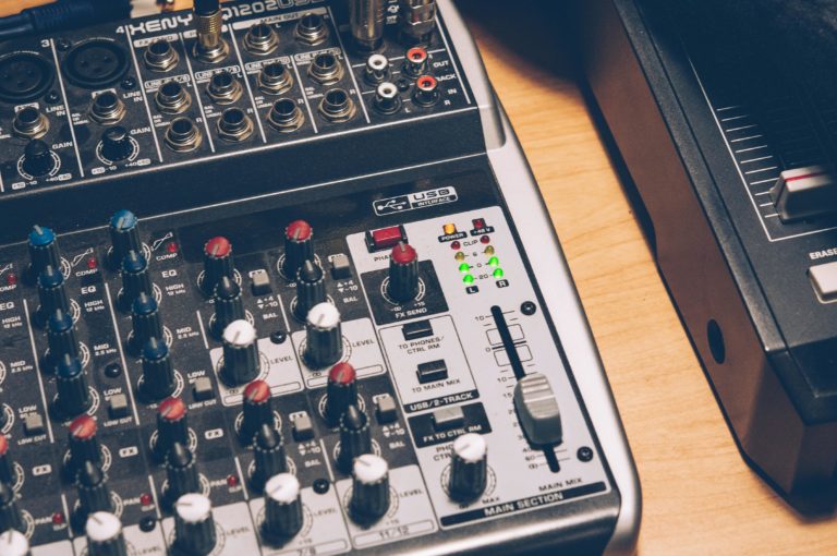 Photo by Hendrik B: https://www.pexels.com/photo/gray-and-black-audio-mixer-744321/